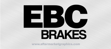 EBC Performance Brakes Decals - Pair (2 pieces)